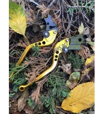 HONDA	CBR929RR 2000-2001 Manete Lungi Ambreiaj Frana Classic Auriu Cu Cheieta Negru I25YH MLAU-F29/H626  Manete CNC Dedicat H...