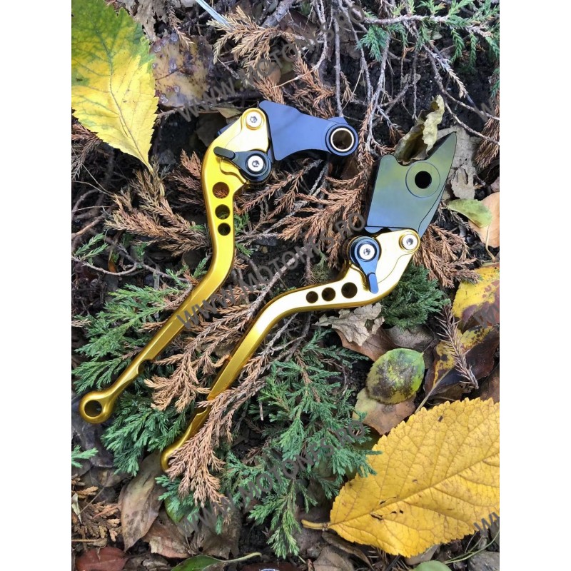 HONDA	CBR929RR 2000-2001 Manete Lungi Ambreiaj Frana Classic Auriu Cu Cheieta Negru I25YH MLAU-F29/H626  Manete CNC Dedicat H...