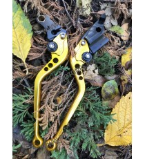 HONDA	CBR929RR 2000-2001 Manete Lungi Ambreiaj Frana Classic Auriu Cu Cheieta Negru I25YH MLAU-F29/H626  Manete CNC Dedicat H...