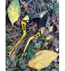 HONDA	CBR929RR 2000-2001 Manete Lungi Ambreiaj Frana Classic Auriu Cu Cheieta Negru I25YH MLAU-F29/H626  Manete CNC Dedicat H...