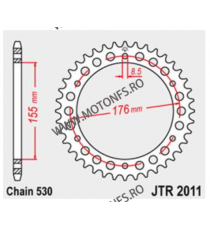 JT - Foaie (spate) JTR2011, 45 dinti - Triumph Tiger 1050 Sport	2014 - 2021 115-666-45 / 727.2011-45  JT Foi Spate 175,00 lei...