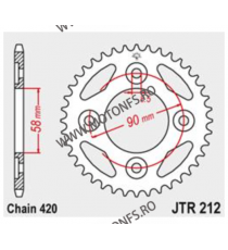 JT - Foaie (spate) JTR212, 37 dinti - Honda AFS1102SH Wave 110i 2012 - 2016 111-241-37 / 727.212-37  JT Foi Spate 75,00 lei 7...