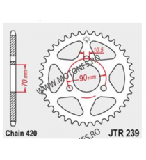 JT - Foaie (spate) JTR239, 42 dinti Honda MT50	1980 - 1982 MTX80 C	1982 - 1984 MTX80 R	1983 - 1984 111-231-42 / 727.34.44  JT...