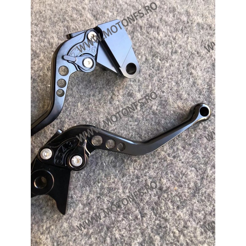 ZX-6 ZZR600 ZZR600 ER-6N/F/R (Z750S 2006-2008) (Z750 2004-2005)(ER-6F ER-6N) Manete Scurte Ambreiaj Frana Classic Negru MSN-F...