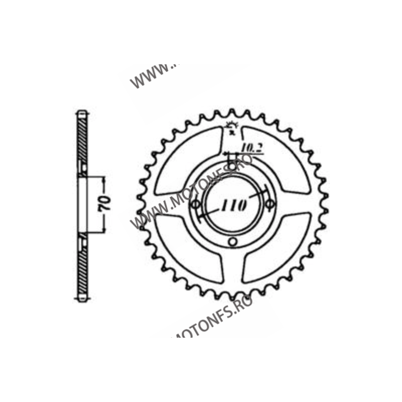 JT - Foaie (spate) JTR246, 36 dinti - Honda CB400 N	1978 - 1980 111-643-36  JT Foi Spate 122,00 lei 122,00 lei 102,52 lei 102...