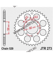 JT - Foaie (spate) JTR273, 45 dinti - KTM Duke 125 2011-2013 111-446-45/111-446-45-1  JT Foi Spate 122,00 lei 122,00 lei 102,...
