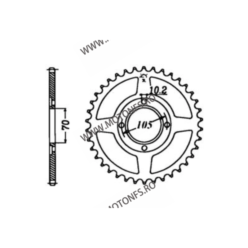 JT - Foaie (spate) JTR278, 36 dinti - HOND CB350 K 1969-1974 CJ360T 1976-1979 111-642-36  JT Foi Spate 127,00 lei 127,00 lei ...