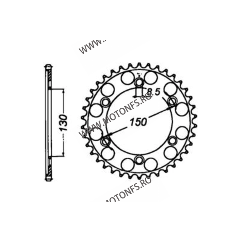 JT - Foaie (spate) JTR298, 40 dinti -Honda NS400 R	1985 - 1987 VFR400	1986 - 1987 111-666-40  JT Foi Spate 151,00 lei 151,00 ...