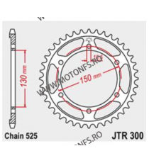 JT - Foaie (spate) JTR300, 48 dinti -Honda XL650 V Transalp	2000 - 2007 111-566-48/111-566-48-1  JT Foi Spate 131,00 lei 131,...