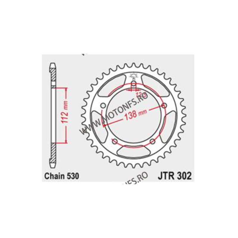 JT - Foaie (spate) JTR302, 39 dinti - Honda CB1100	2013 - 2021 CB1300	2001 - 2013 111-654-39  JT Foi Spate 146,00 lei 146,00 ...