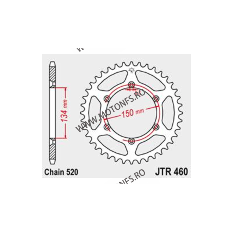 JT - Foaie (spate) JTR460, 42 dinti -Kawasaki KLX250 S /SF	2009 - 2014 114-468-42  JT Foi Spate 117,00 lei 117,00 lei 98,32 l...