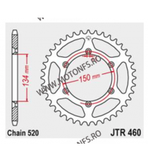 JT - Foaie (spate) JTR460, 50 dinti - Kawasaki KX250 F KLX300 R KX450 F KLX450 R 114-468-50  JT Foi Spate 127,00 lei 127,00 l...