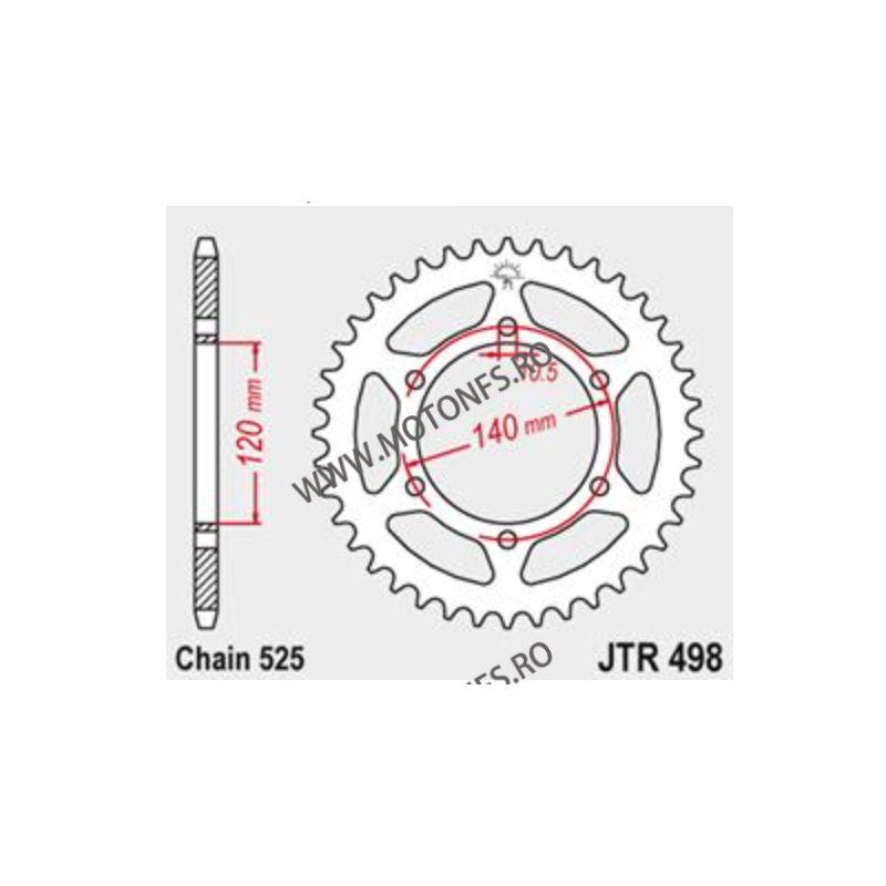 JT - Foaie (spate) JTR498, 44 dinti - SUZUKI	750	GSX-R 750	1998 - 1999 115-565-44  JT Foi Spate 127,00 lei 127,00 lei 106,72 ...