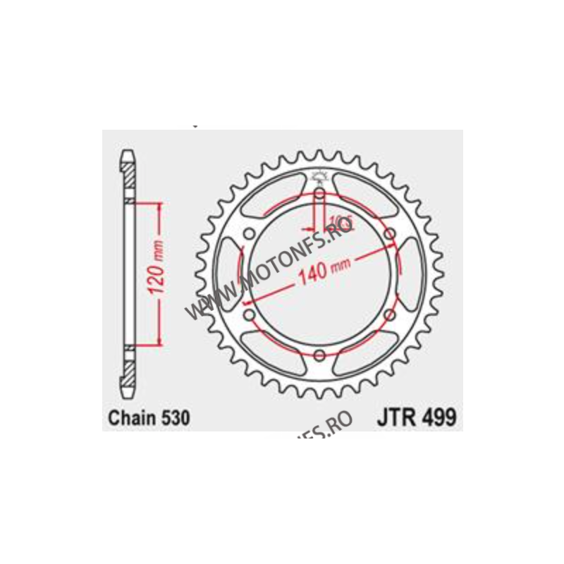 JT - Foaie (spate) JTR499, 42 dinti - Kawasaki VN800	1997 - 1999 VN800 Classic	1996 - 2006 115-665-42  JT Foi Spate 136,00 le...