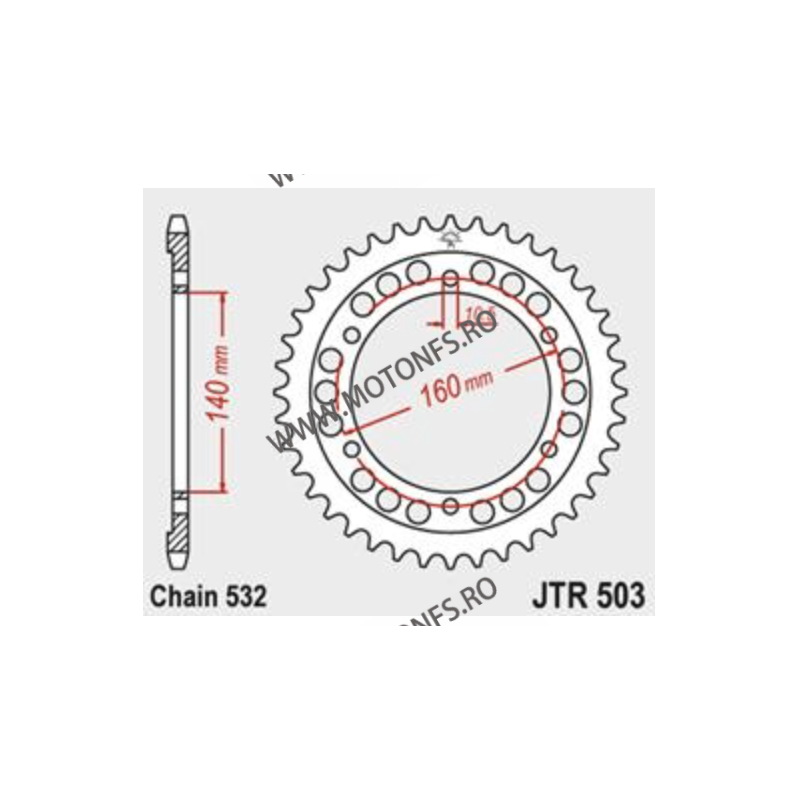 JT - Foaie (spate) JTR503, 45 dinti -KAWASAKI	1000	ZX-10 1000 Tomcat	1988 - 1990 114-771-45  JT Foi Spate 170,00 lei 170,00 l...