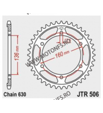 JT - Foaie (spate) JTR506, 40 dinti - KAWASAKI	1000	GPZ1000 RX	1986 - 1988 114-870-40  JT Foi Spate 185,00 lei 185,00 lei 155...