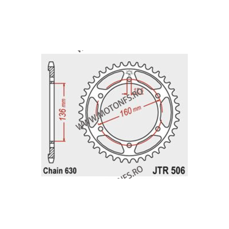 JT - Foaie (spate) JTR506, 40 dinti - KAWASAKI	1000	GPZ1000 RX	1986 - 1988 114-870-40  JT Foi Spate 185,00 lei 185,00 lei 155...