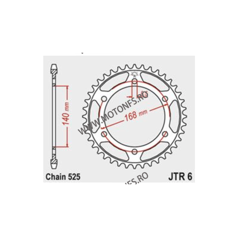 JT - Foaie (spate) JTR6, 41 dinti - BMW	650	F650 GS	2008 - 2009 115-575-41  JT Foi Spate 127,00 lei 127,00 lei 106,72 lei 106...