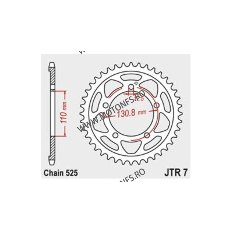 JT - Foaie (spate) JTR7, 44 dinti - BMW S1000RR 2009-2011 115-521-44/115-521-44  JT Foi Spate 136,00 lei 136,00 lei 114,29 le...