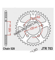 JT - Foaie (spate) JTR703, 40 dinti - Aprilia RS125 Extrema / Replica085 RSV1000 Mille /R /Factory RSV4 1000 R 115-454-40  JT...