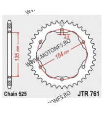 JT - Foaie (spate) JTR761, 41 dinti - Ducati - cu Adaptor 110-003 / 110-004 115-593-41  JT Foi Spate 175,00 lei 175,00 lei 14...