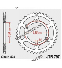 JT - Foaie (spate) JTR797, 57 dinti - SUZUKI	125	DR-Z 125 /L	2003 - 2021 113-346-57  JT Foi Spate 107,00 lei 107,00 lei 89,92...