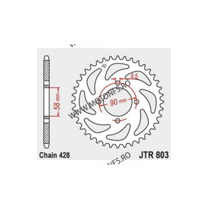 JT - Foaie (spate) JTR803, 45 dinti - SUZUKI	125	GSX-S/R 125	2017 - 2021 113-347-45  JT Foi Spate 93,00 lei 93,00 lei 78,15 l...
