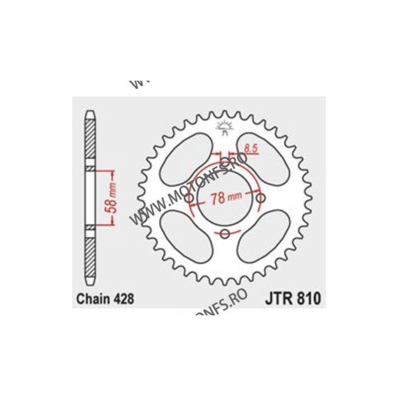 JT - Foaie (spate) JTR810, 43 dinti - SUZUKI GN125 /E	1995 - 1999 / GS125	1997 - 1999 113-344-43  JT Foi Spate 78,00 lei 78,0...