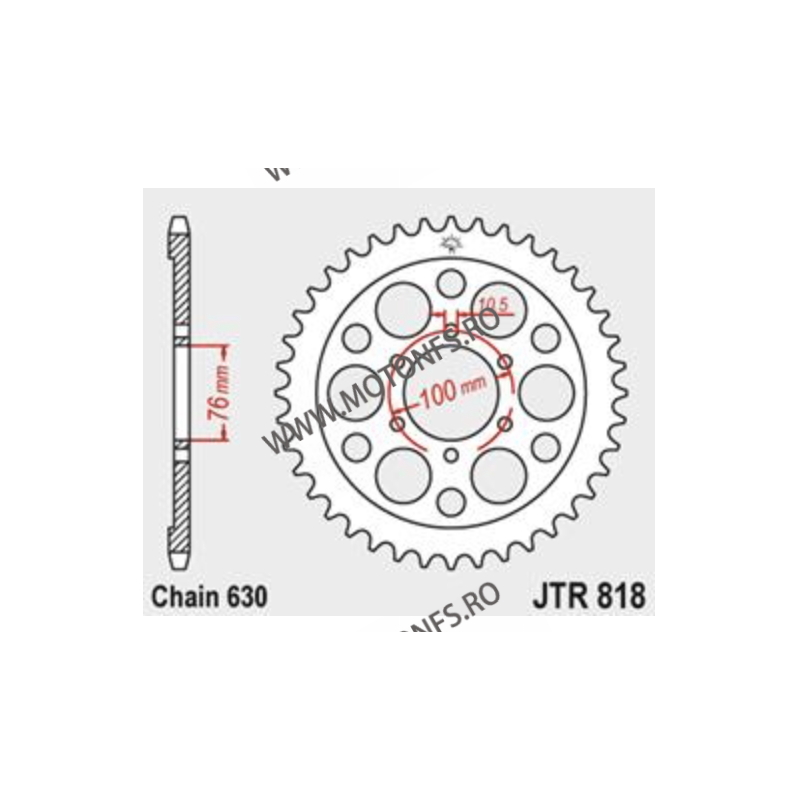 JT - Foaie (spate) JTR818, 41 dinti - SUZUKI GS/GSX750/E 113-864-41  JT Foi Spate 170,00 lei 170,00 lei 142,86 lei 142,86 lei