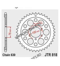 JT - Foaie (spate) JTR818, 42 dinti -SUZUKI GS1000/S/GX1100 113-864-42  JT Foi Spate 180,00 lei 180,00 lei 151,26 lei 151,26 lei