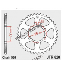 JT - Foaie (spate) JTR820, 42 dinti - SUZUKI DR250S 1982-1987 /SP370/400 113-462-42  JT Foi Spate 107,00 lei 107,00 lei 89,92...