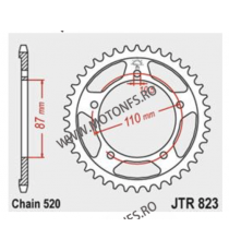 JT - Foaie (spate) JTR823, 39 dinti - GS500 E	1989 - 2003 GS500 E/F	2004 - 2011 113-451-39/113-451-39-1  JT Foi Spate 107,00 ...