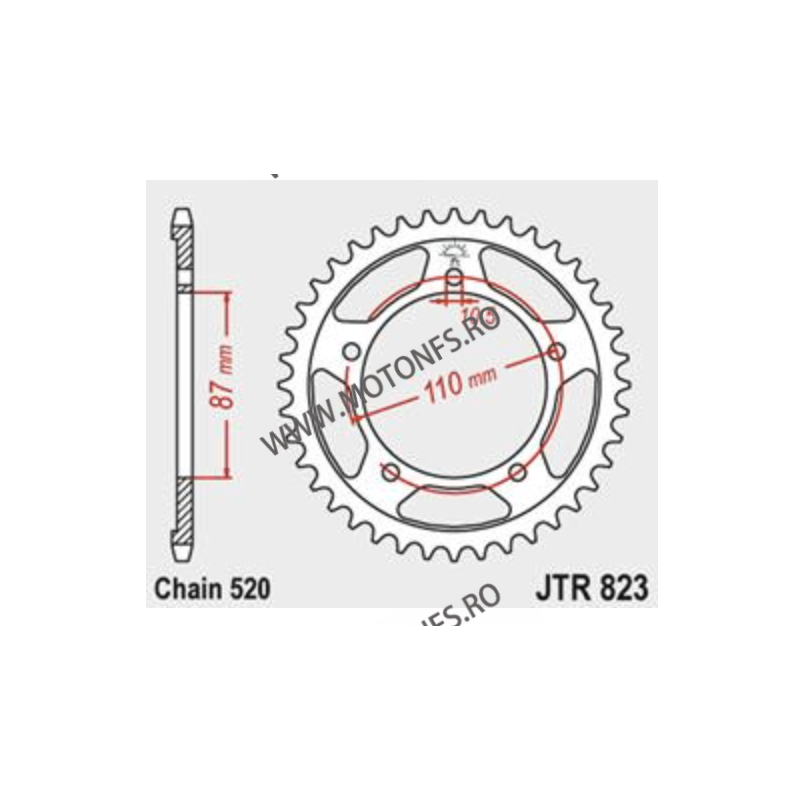 JT - Foaie (spate) JTR823, 39 dinti - GS500 E	1989 - 2003 GS500 E/F	2004 - 2011 113-451-39/113-451-39-1  JT Foi Spate 107,00 ...