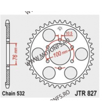 JT - Foaie (spate) JTR827, 48 dinti - SUZUKI	1100	GSX-R 1100	1989 - 1992 113-764-48  JT Foi Spate 180,00 lei 180,00 lei 151,2...