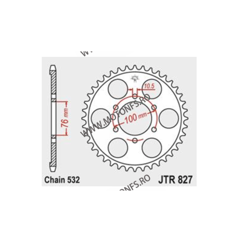 JT - Foaie (spate) JTR827, 48 dinti - SUZUKI	1100	GSX-R 1100	1989 - 1992 113-764-48  JT Foi Spate 180,00 lei 180,00 lei 151,2...