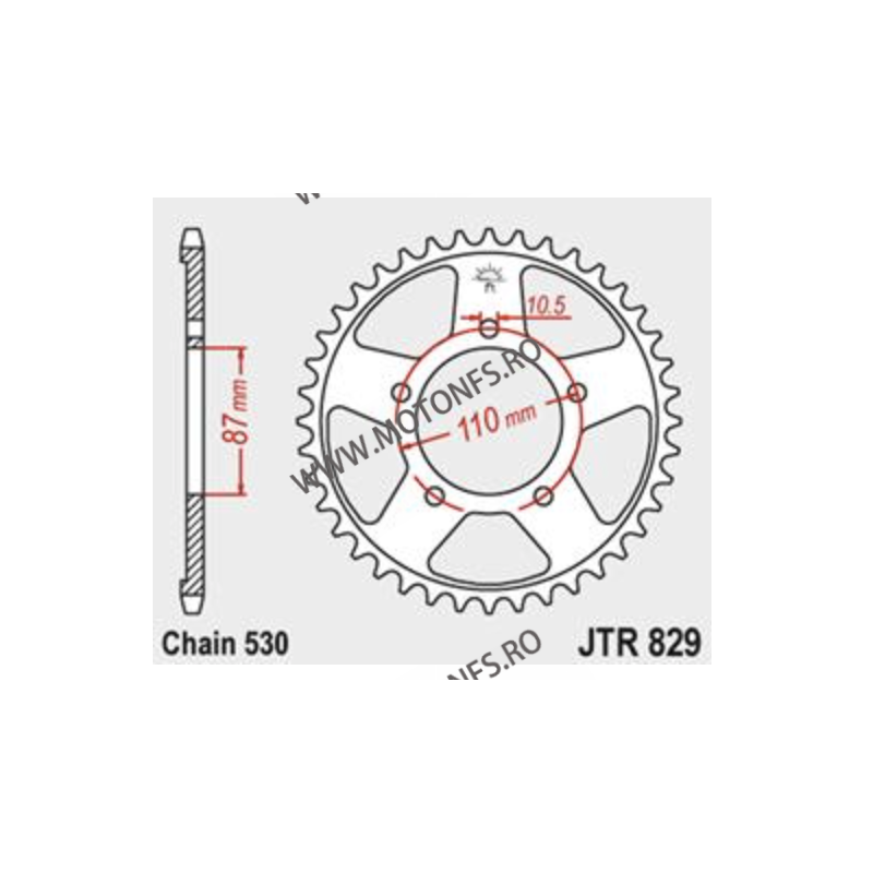 JT - Foaie (spate) JTR829, 42 dinti - RF600 F /R	1996 - 1996 GSX-R 750	1985 - 1987 113-651-42  JT Foi Spate 141,00 lei 141,00...