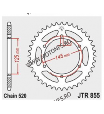 JT - Foaie (spate) JTR855, 45 dinti - XT660 R	2004 - 2016 XT660 X Supermoto	2004 - 2016 XT660 Z Tenere	2008 - 2016 112-466-45...