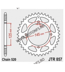 JT - Foaie (spate) JTR857, 40 dinti - Yamah YFM350 X Warrior (4 x 10.5) XT500 Z XT600 XT600 (27-PS) XT600 Z Tenere 112-446-40...