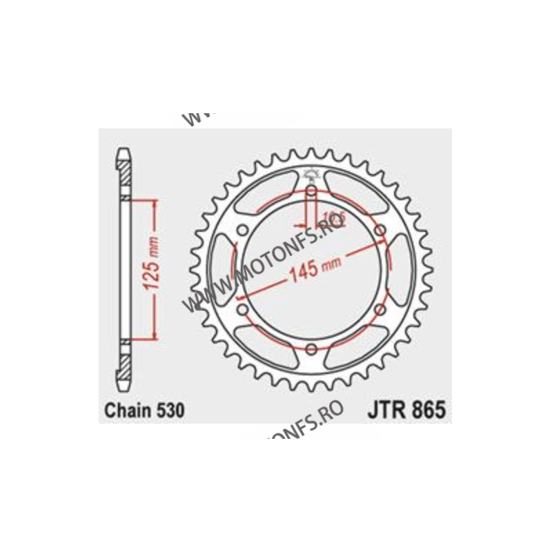 JT - Foaie (spate) JTR865, 39 dinti - YAMAHA	750	FZX750 Fazer	1986 - 1989 112-666-39  JT Foi Spate 136,00 lei 136,00 lei 114,...