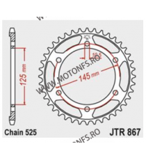 JT - Foaie (spate) JTR867, 42 dinti - YAMAHA	850	TDM850	1996 - 1998 112-566-42  JT Foi Spate 131,00 lei 131,00 lei 110,08 lei...