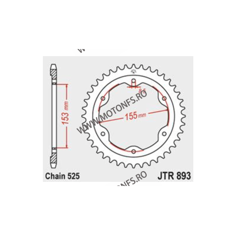 JT - Foaie (spate) JTR893, 38 dinti - KTM	1290	Super Duke 1290 R	2014 - 2015 KTM	1290	Super Duke 1290 R / GT	2016 - 2021 115-...