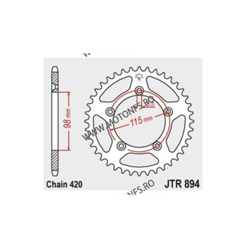 JT - Foaie (spate) JTR894, 48 dinti - KTM	65	SX65	2012 - 115-258-48/115-258-48-1  JT Foi Spate 98,00 lei 98,00 lei 82,35 lei ...