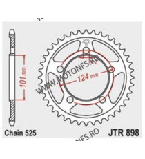 JT - Foaie (spate) JTR898, 38 dinti - KTM Super Duke 990 R	2008 - 2013 RC8 1190 R / RC8 1190 R Track	2011 - 2016 115-557-38/1...