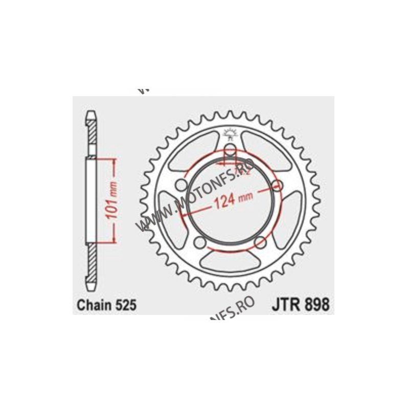 JT - Foaie (spate) JTR898, 41 dinti - KTM Supermoto 950 R	2005 - 2008 Supermoto 990	2007 - 2013 115-557-41/115-557-41-1  JT F...