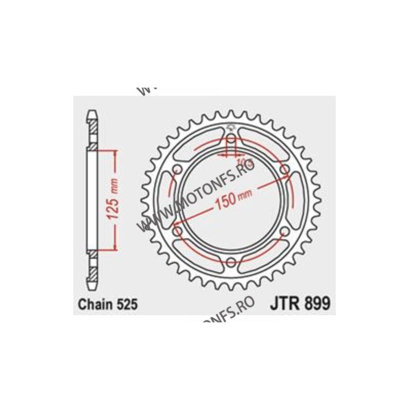 JT - Foaie (spate) JTR899, 42 dinti - KTM Adventure 950/990/1050/1190/1290 115-564-42-1  JT Foi Spate 136,00 lei 136,00 lei 1...