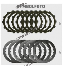 CRF450 R	2009 - 2010 Set 8 Pcs Placi De Frictiune / 7 Pcs Lamele Metalice Ambreiaj F.C.C. 041-642 F.C.C. Clutch Technology Pl...