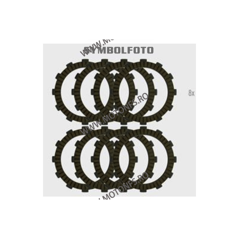 SR400 SR500 XZ 550 Set 8 Pcs Placi De Frictiune Ambreiaj F.C.C. 042-30 F.C.C. Clutch Technology Placi Ambreiaj F.C.C. Clutch ...