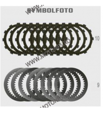 YZF1000 R1 / R1M	2015 - 2021 Set 10 Pcs Placi De Frictiune / 9 Pcs Lamele Metalice Ambreiaj F.C.C. 042-724-1 F.C.C. Clutch Te...