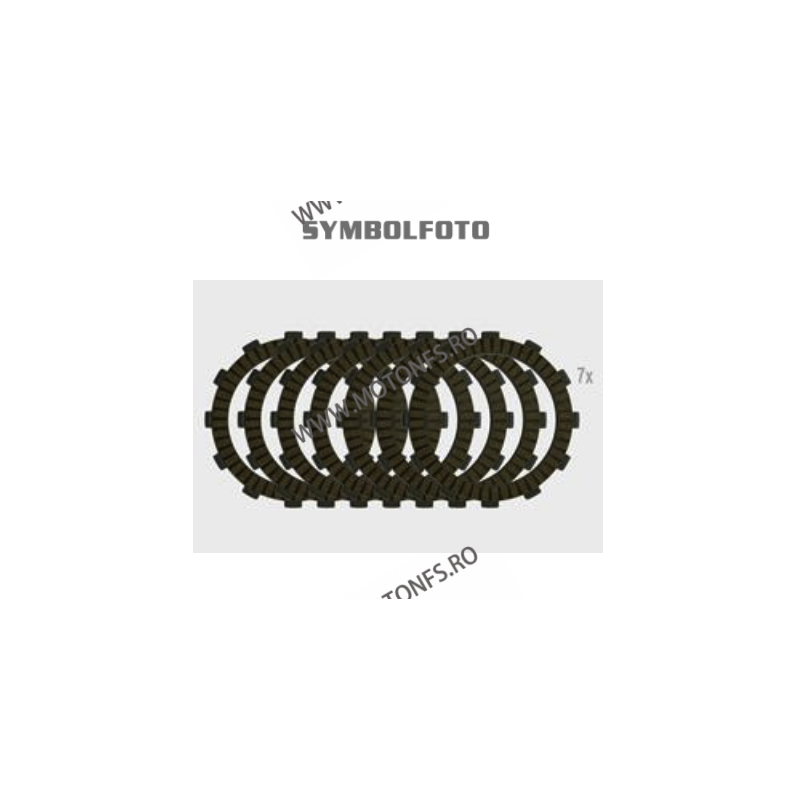 EXC450 R XC450 W /WR EXC530 Racing XC530 RW Set 7 Pcs Placi De Frictiune Ambreiaj Vesrah 045-710 F.C.C. Clutch Technology Pla...