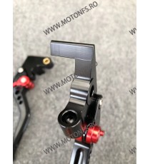 FZ6 N/S FZ1 MT09 FZ8 XSR700/900 XV950 XJ6 Yamaha Manete Scurte Ambreiaj Frana Classic Negru Cu Cheieta Rosu MNRS-F16/Y688  Ma...